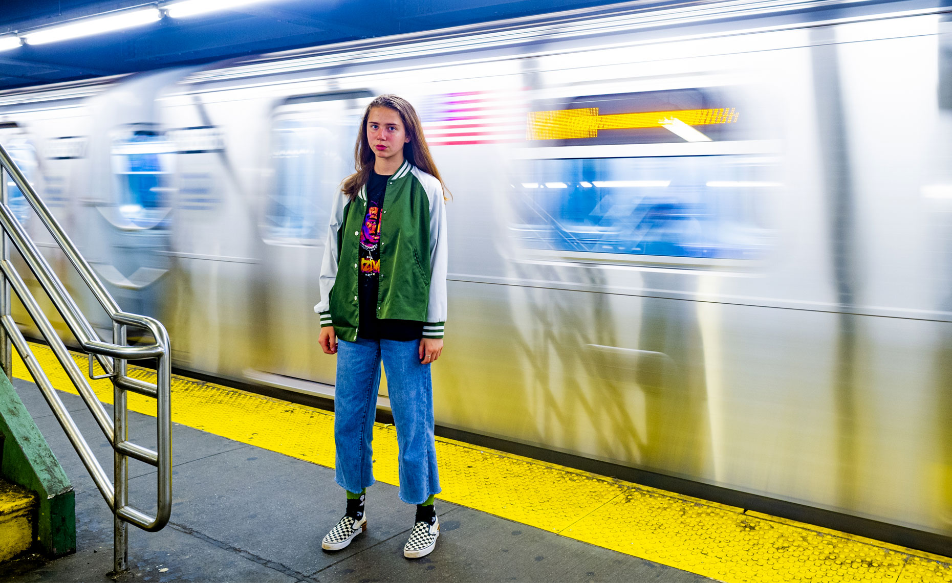 Raleigh fashion portrait Photography NYC Subway