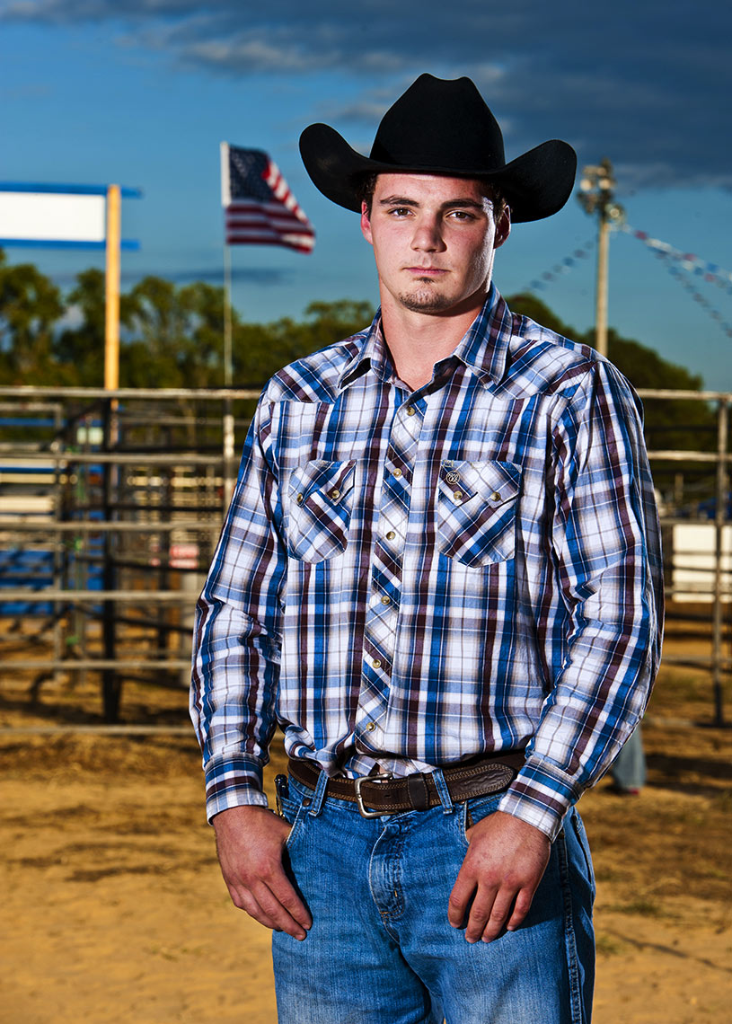 rodeo cowboy Benson Raleigh portrait photography Bryan Regan