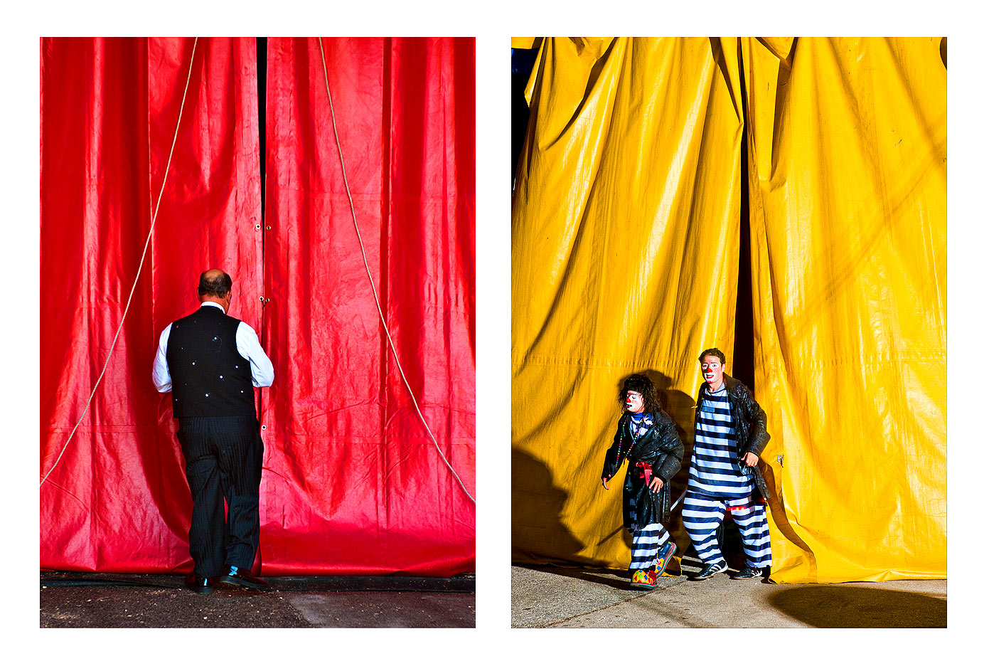 Raleigh Editorial photography Bryan Regan Cole Brothers Circus back stage