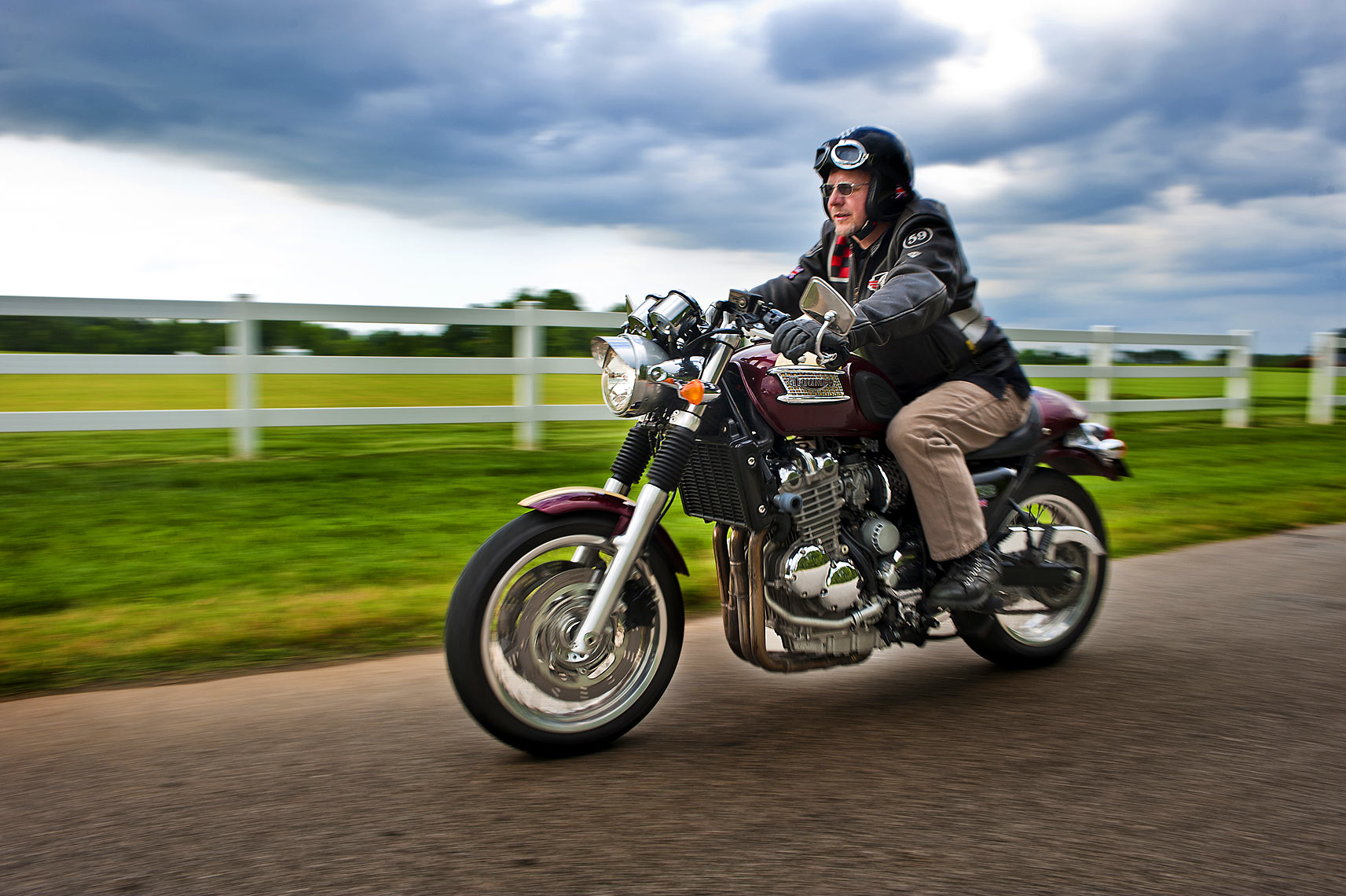 Raleigh editorial photography triumph motorcycles