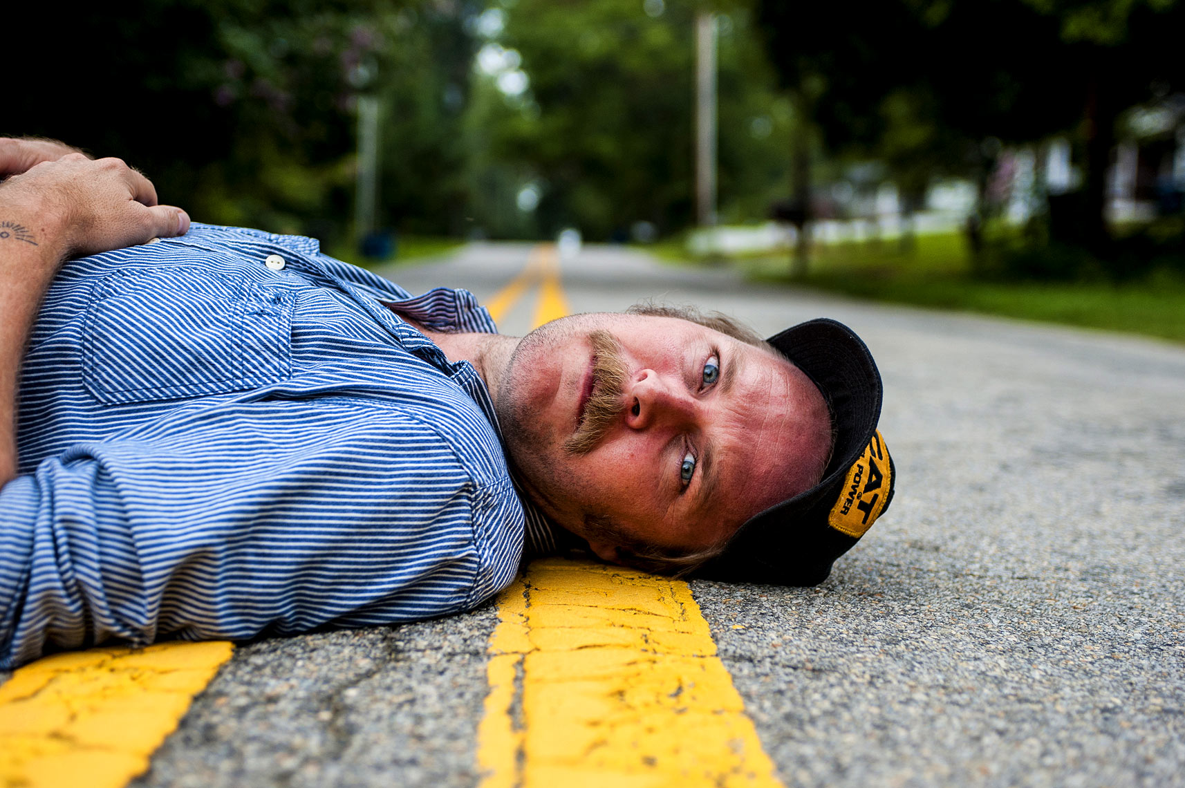 Raleigh portrait photography Hiss Golden Messenger for Washington Post