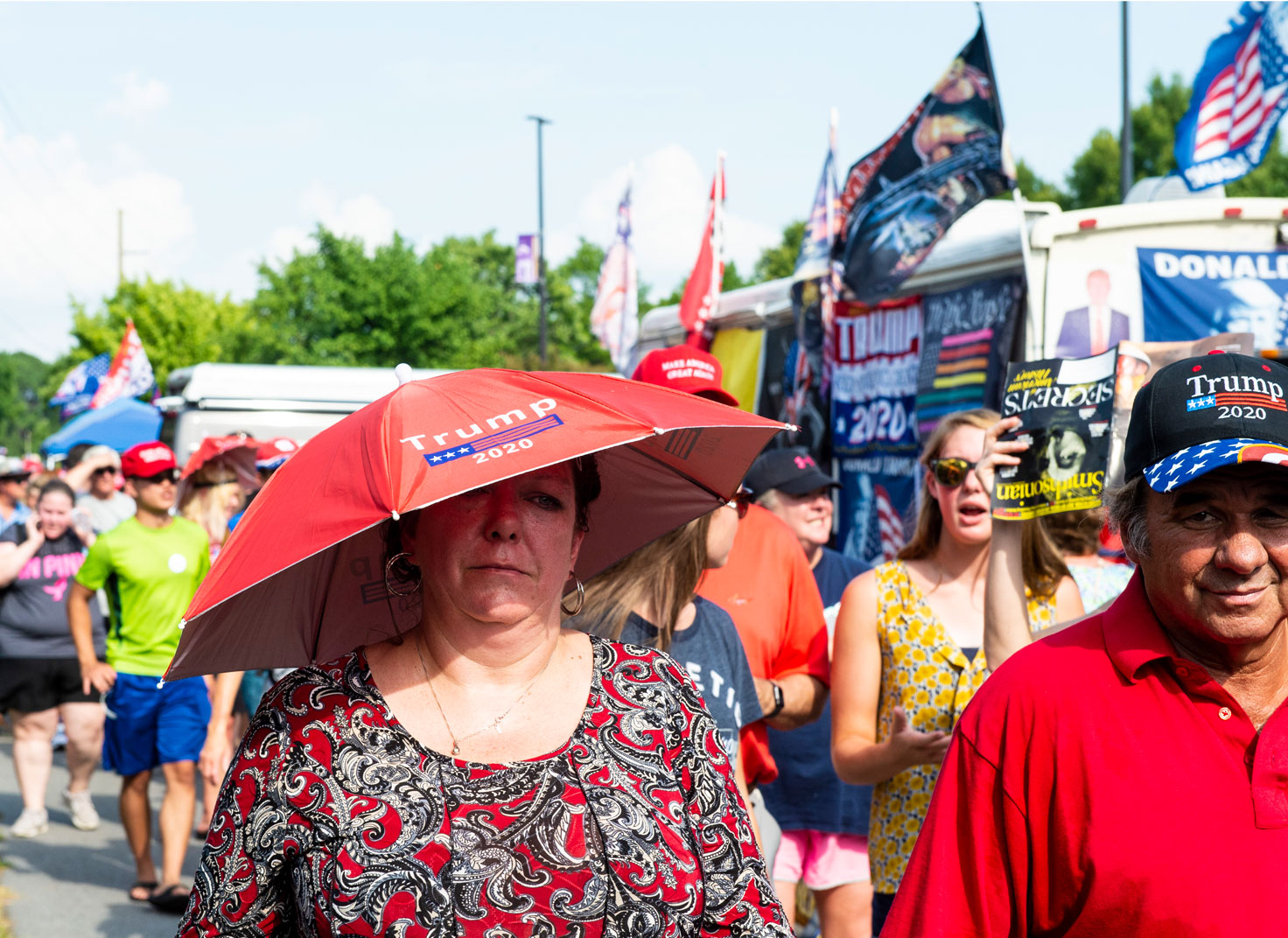 Raleigh NC Political photography Bryan Regan Trump rally 2020